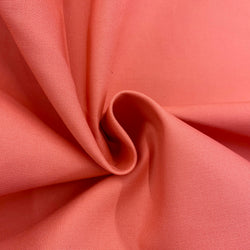 Cotton Dyed Drill - Coral