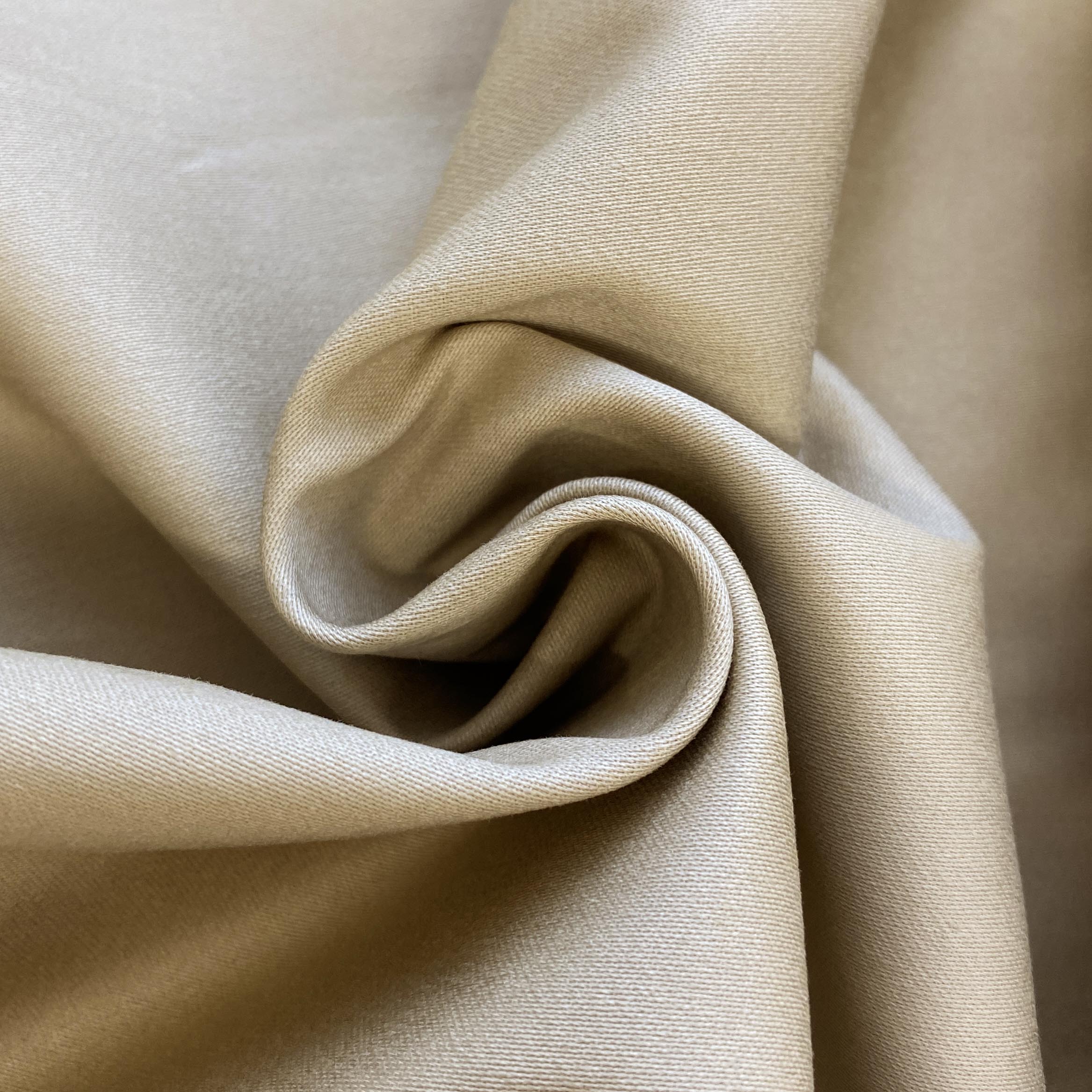 Camel Khaki Cotton Spandex Mix