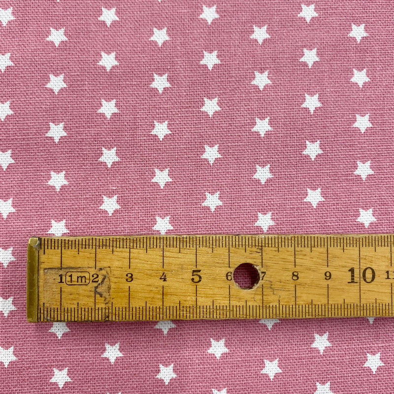 Dainty Dusky Pink Stars - 138cm x 248cm