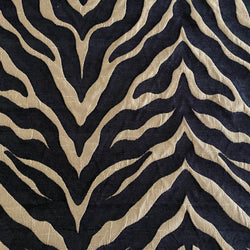 Black / Golden Zebra - 140cm x 150cm