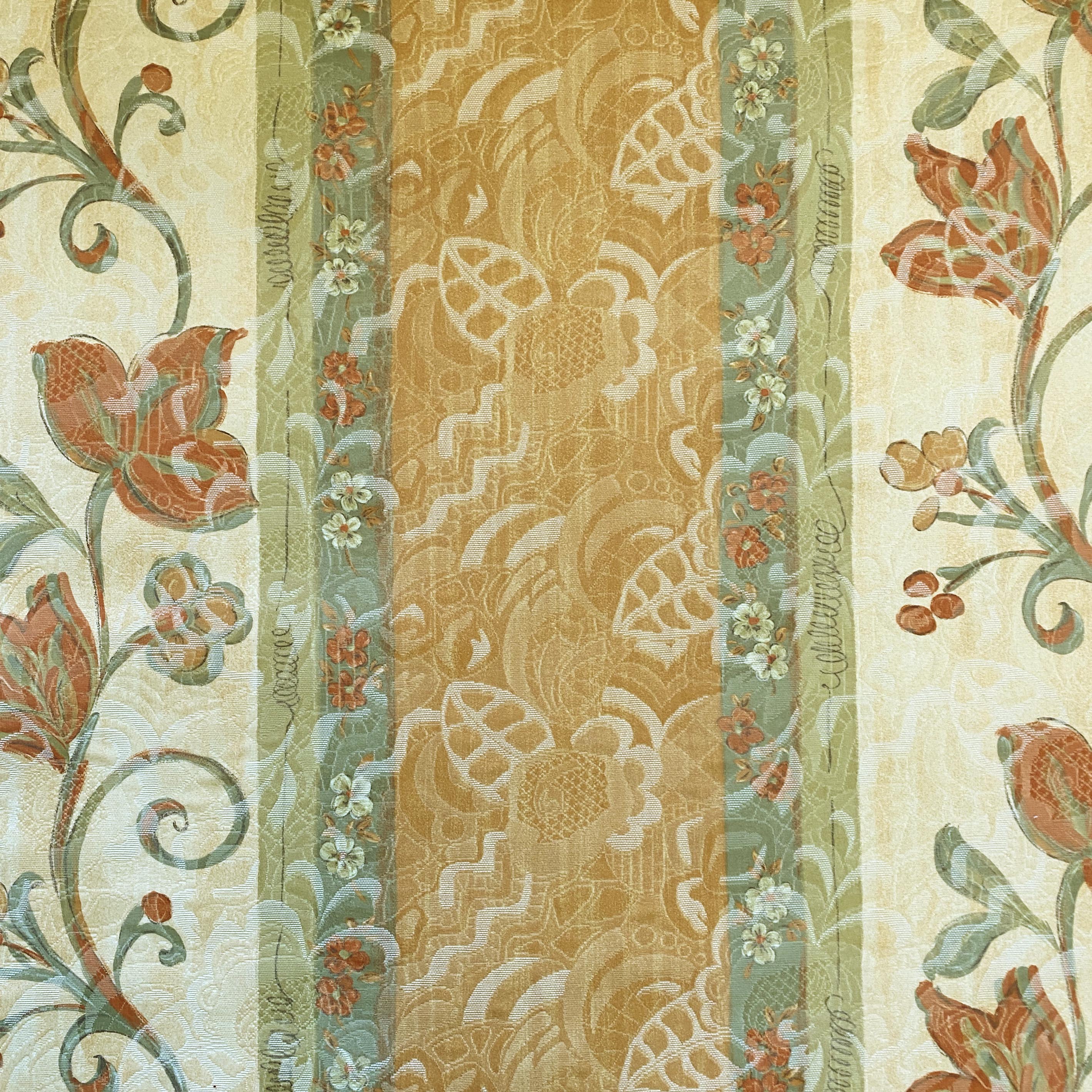 Vintage Floral Mustard - 140cm x 200cm