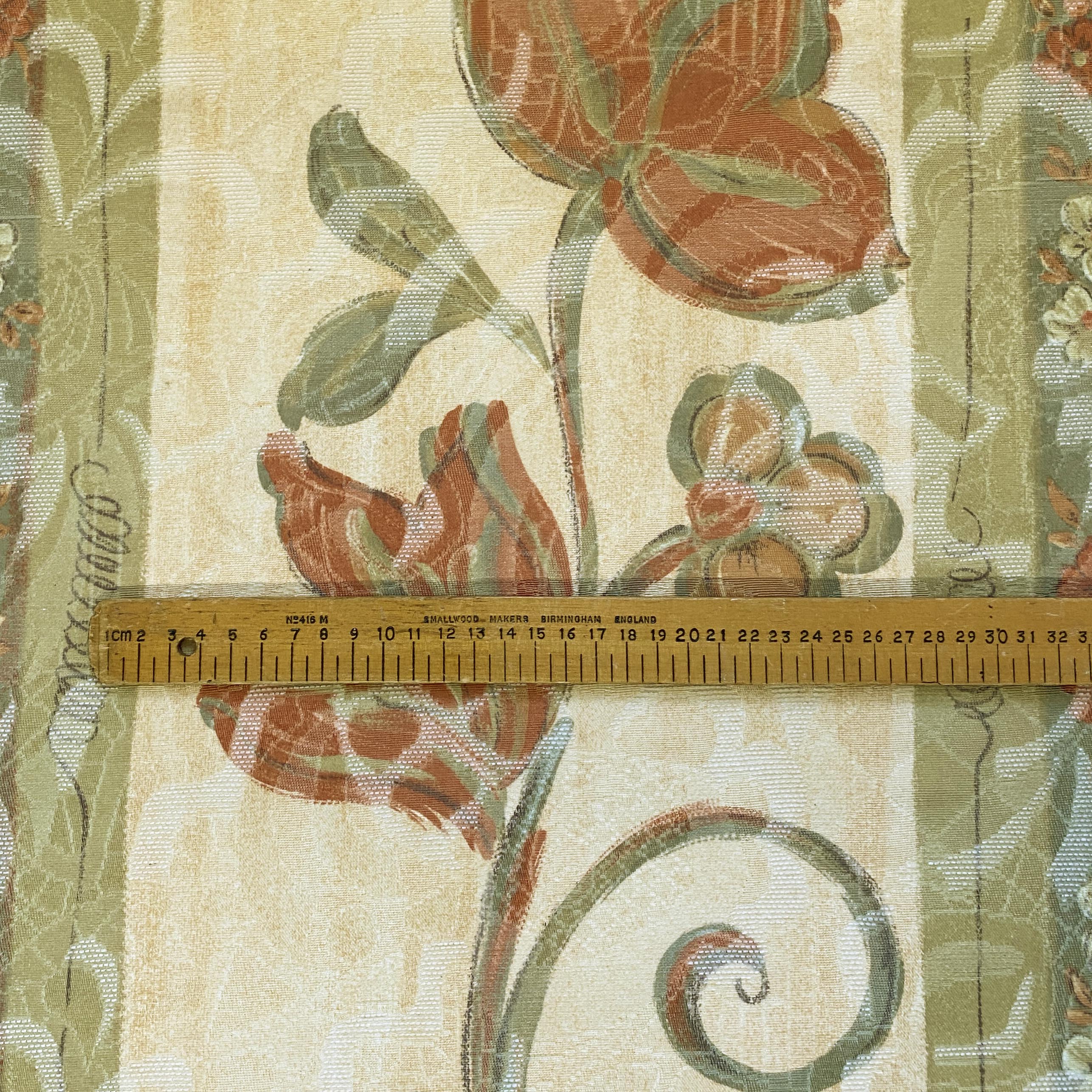 Vintage Floral Mustard - 140cm x 200cm