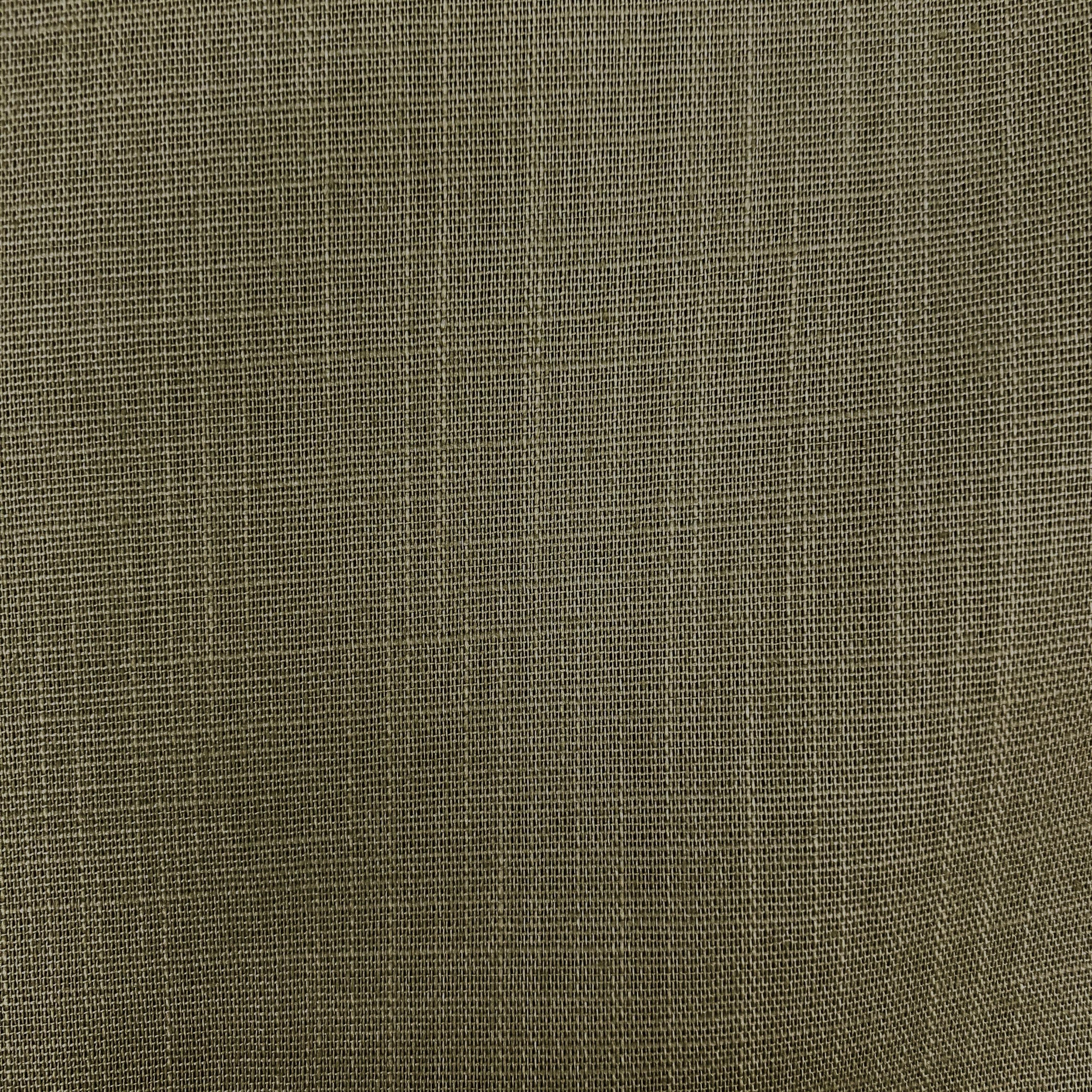 Olive Green- Spandex Linen