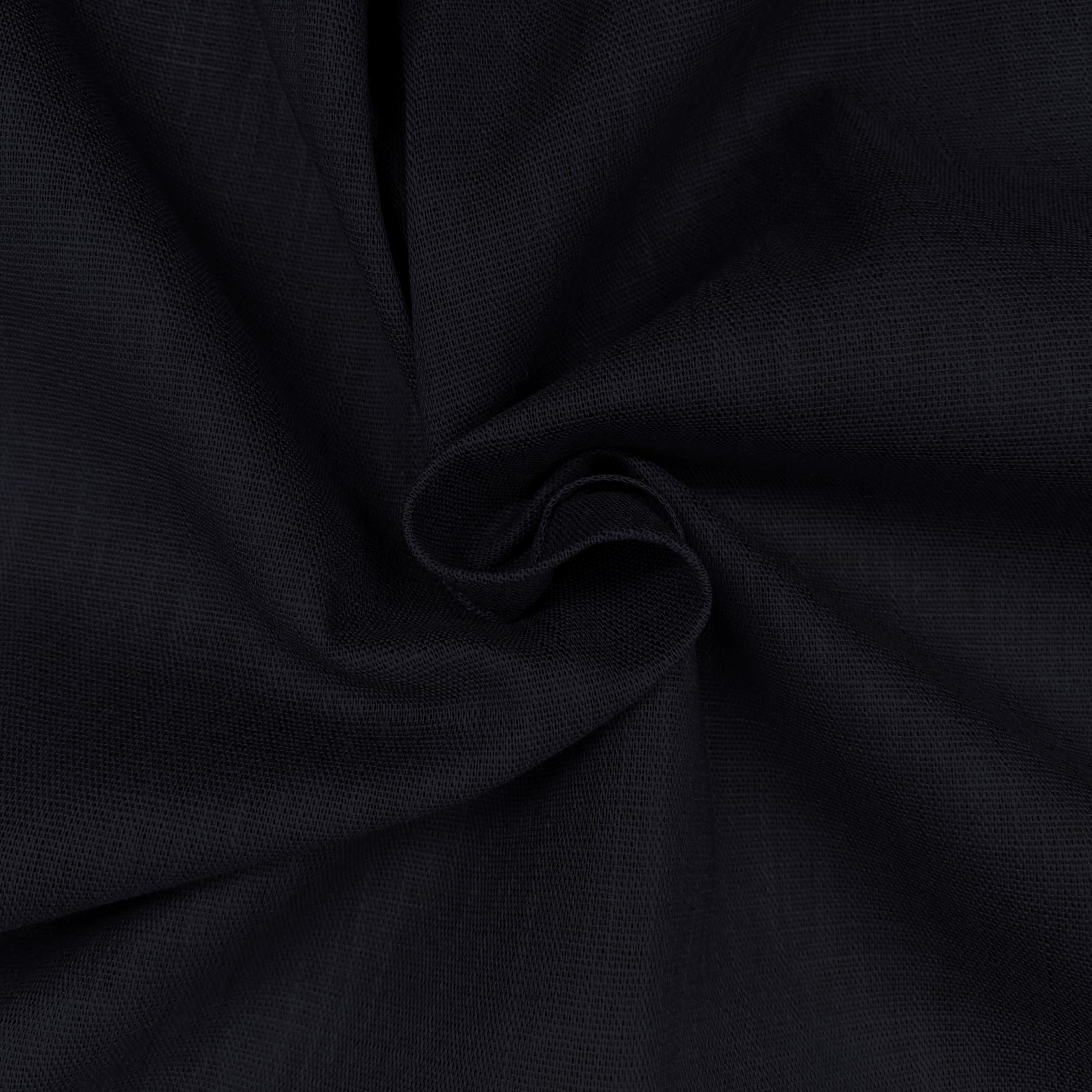 Navy- Spandex Linen