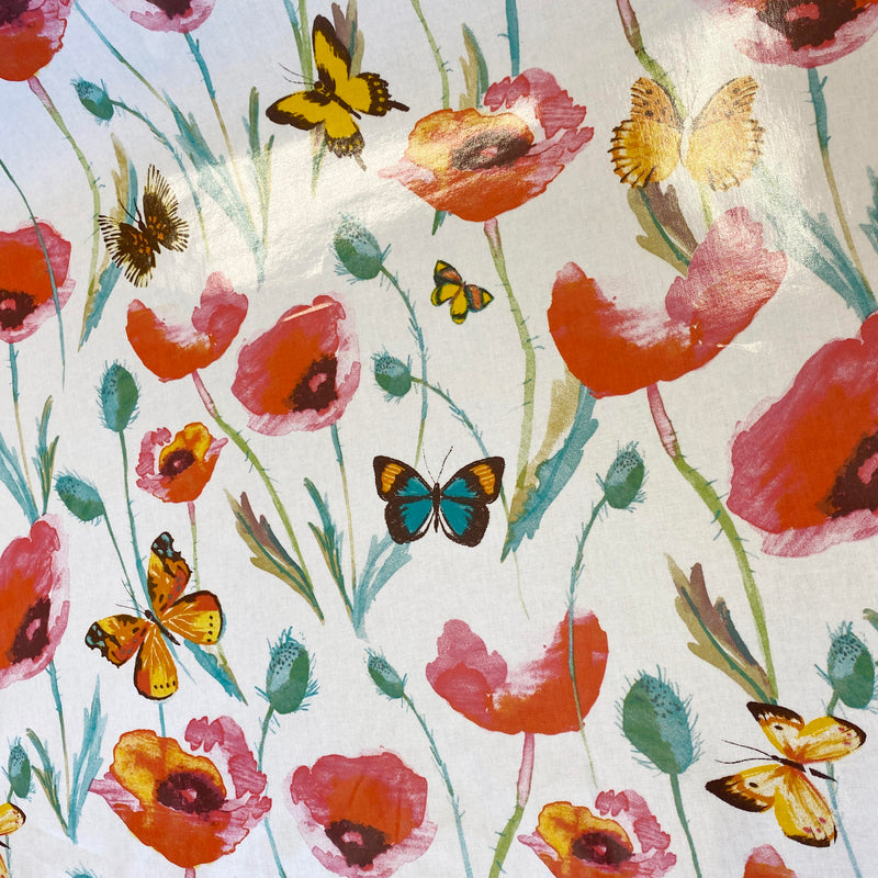 Poppy - Red -  Oilcloth