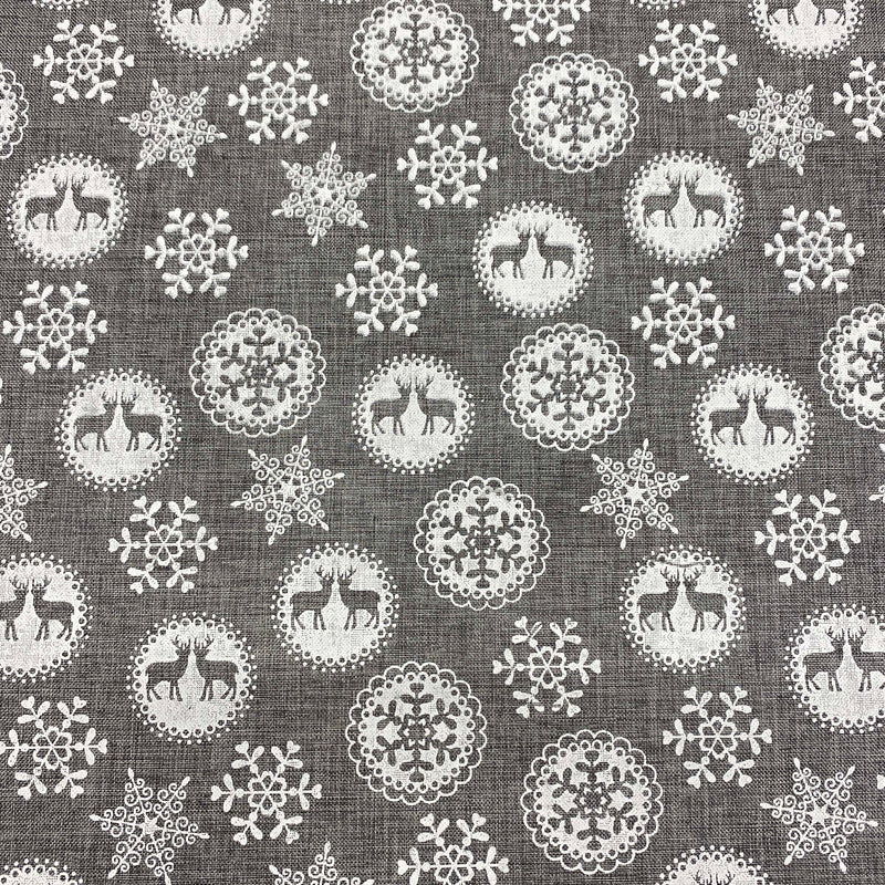 Snowflakes on Grey