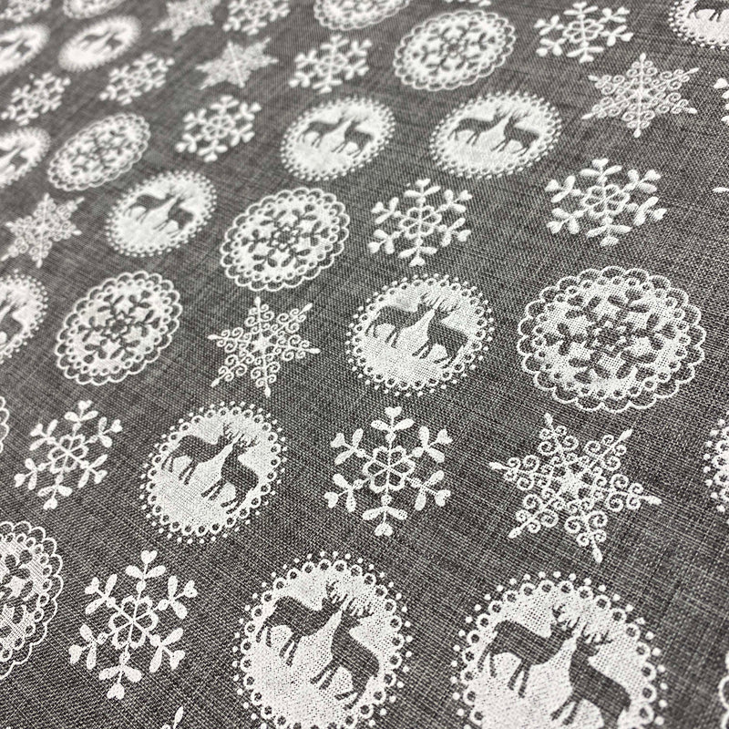 Snowflakes on Grey