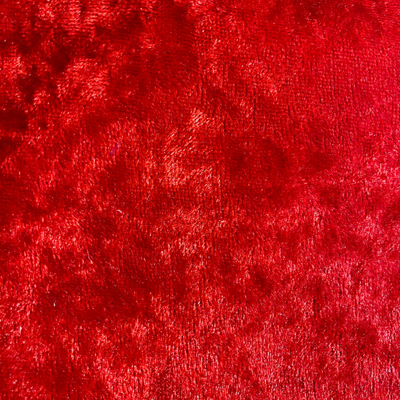 Christmas Red Crushed Velour