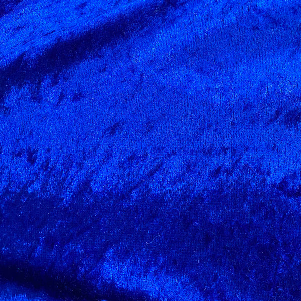 Super Blue Crushed Velour