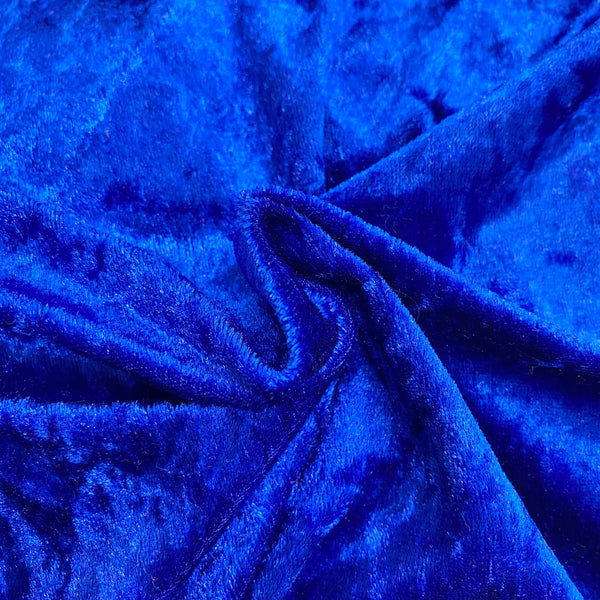 Super Blue Crushed Velour