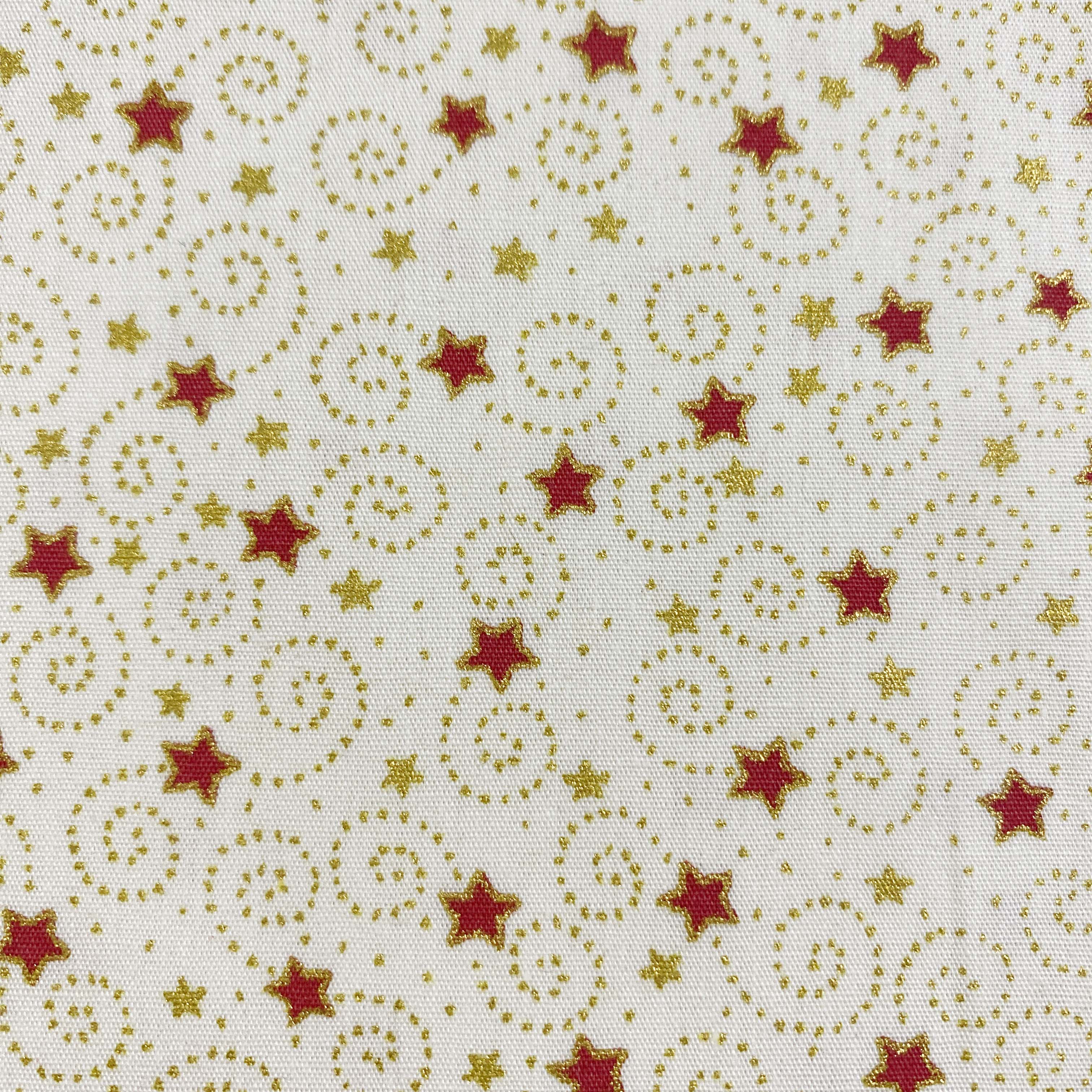 Christmas Gold Red Stars