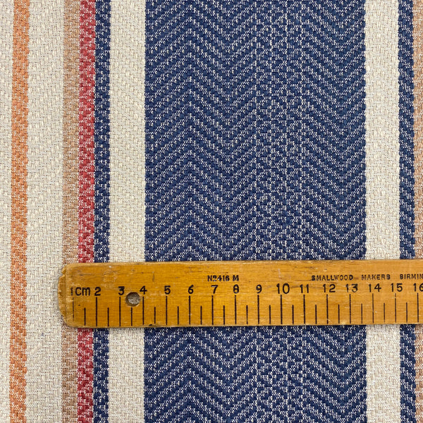 Indus Ink Woven Stripes - 139cm x 320cm