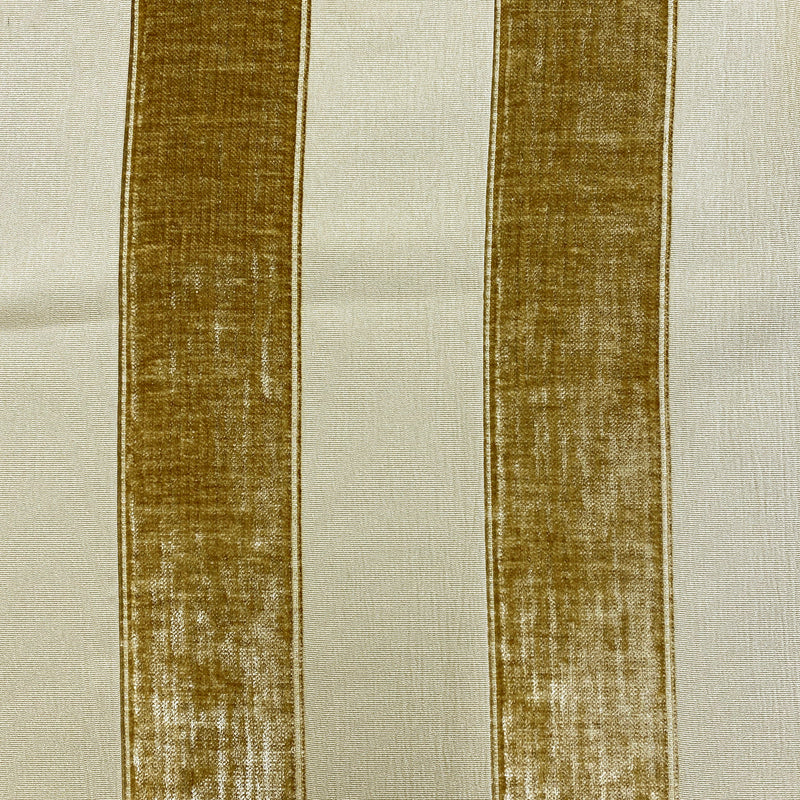 Old Gold Shadow Stripe Chenille Reversible