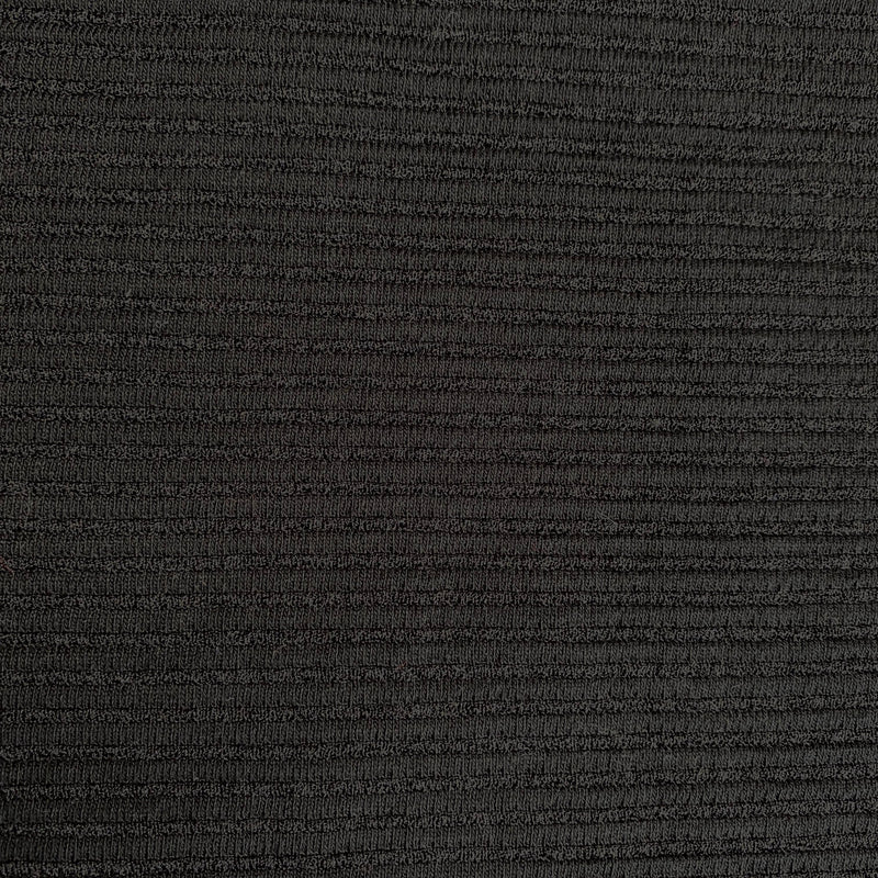 BULK - 10 metres for £20 - Black Wide Ribbed Polyester Jersey