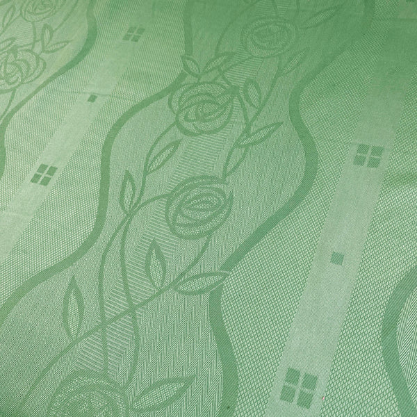 Art Deco Green Roses - 139cm x 250cm