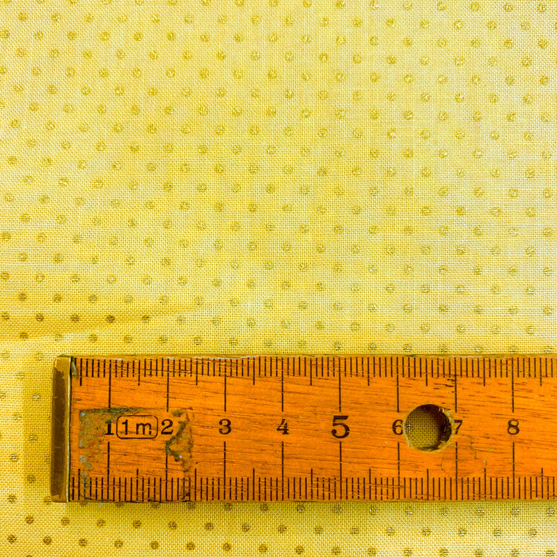 Golden Yellow Tiny Polka Dots