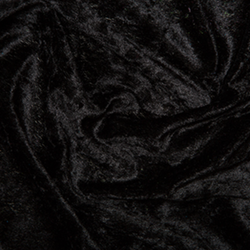 Black Crushed Velour