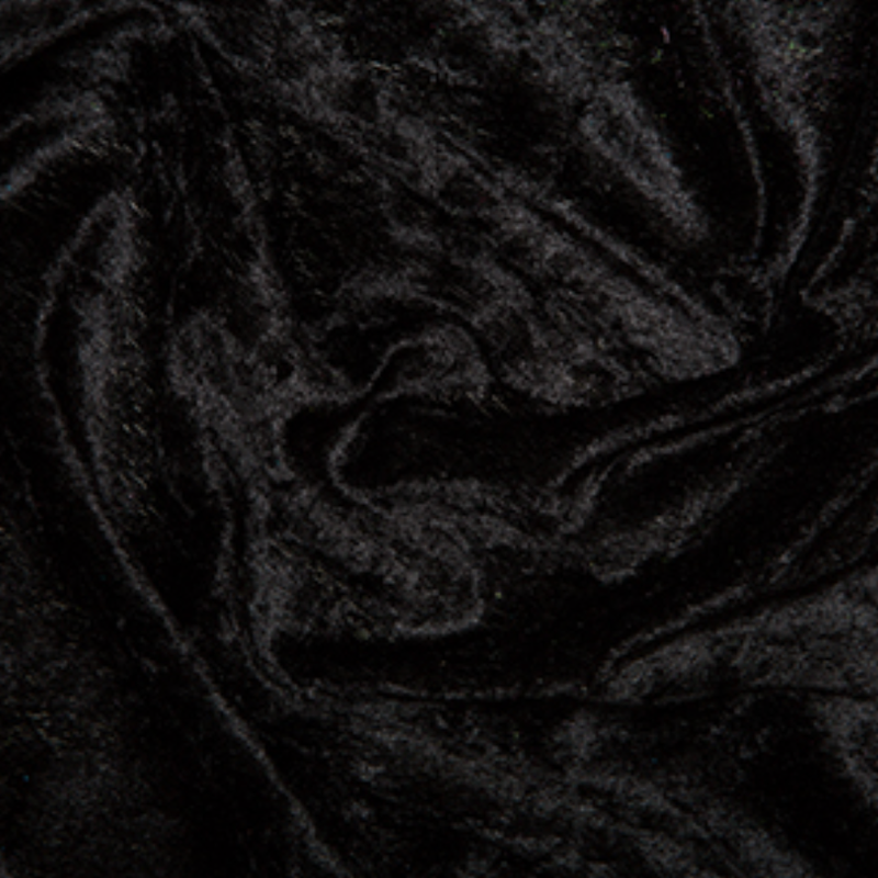 Black Crushed Velour