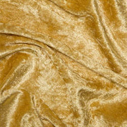 Gold Crushed Velour