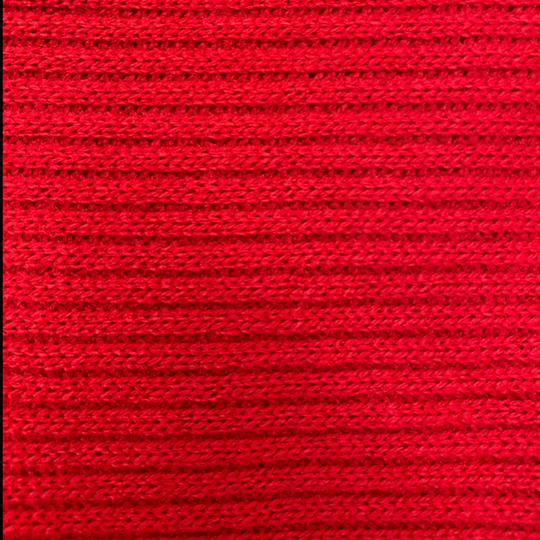 BULK - 10 metres for £10 - Scarlet Ribbed Red Jersey Tubular