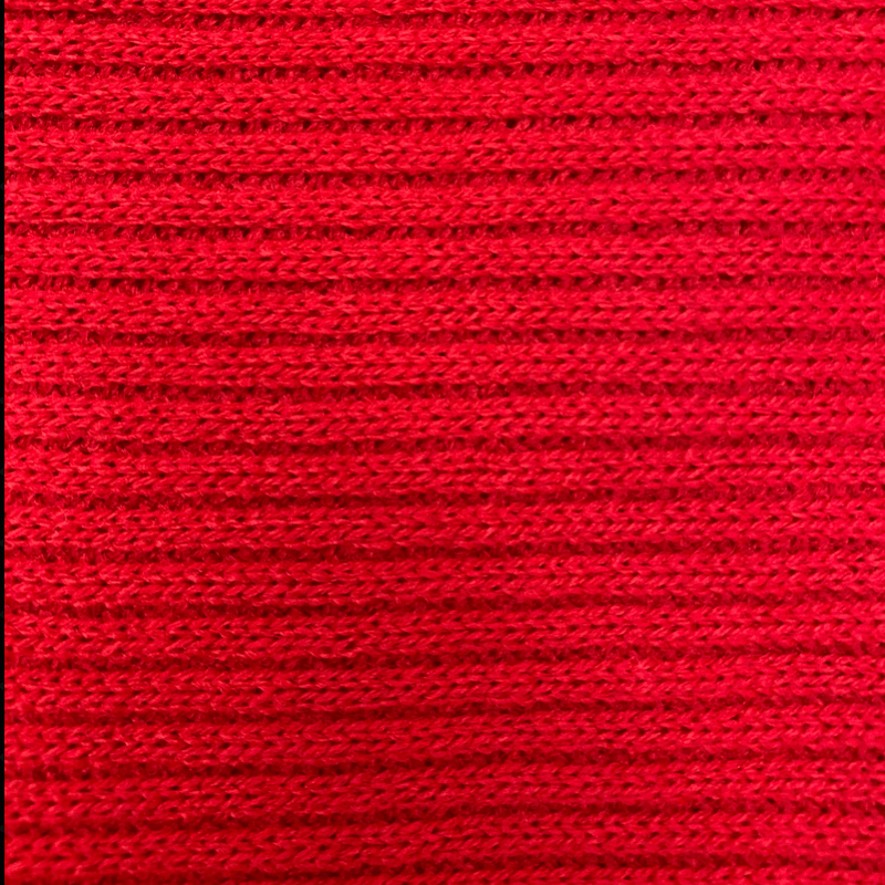 BULK - 10 metres for £10 - Scarlet Ribbed Red Jersey Tubular