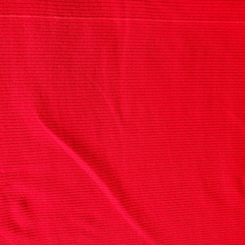 BULK - 10 metres for £10 - Scarlet Ribbed Red Jersey Tubular