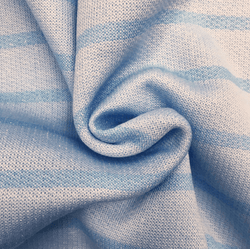 BULK - 10 metres for £10 - Baby Blue Stripped Jersey Loungewear