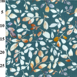 Teal Floral - Double Gauze