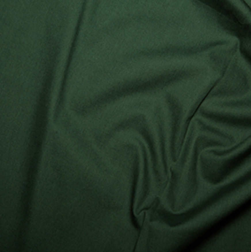 Cotton Poplin - Bottle Green