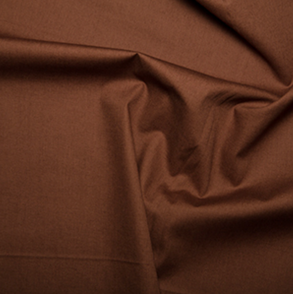 Cotton Poplin - Brown