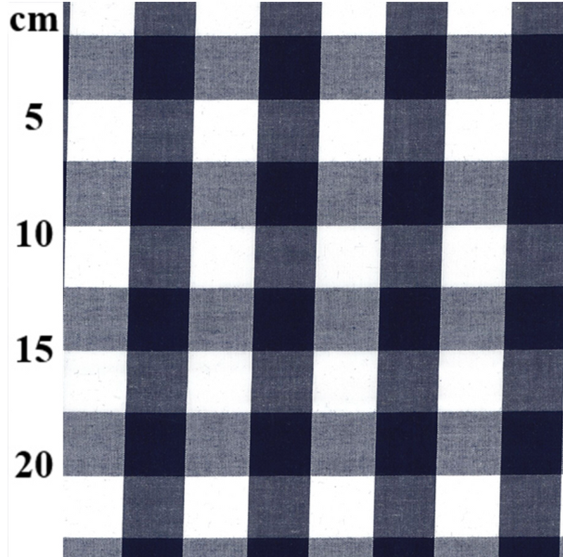 Gingham 1" Check Navy
