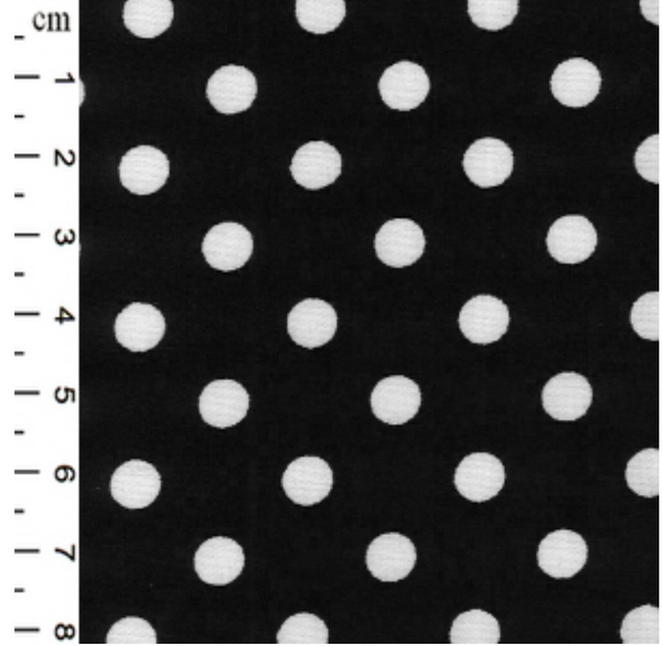 White Spots on Black - Cotton Poplin