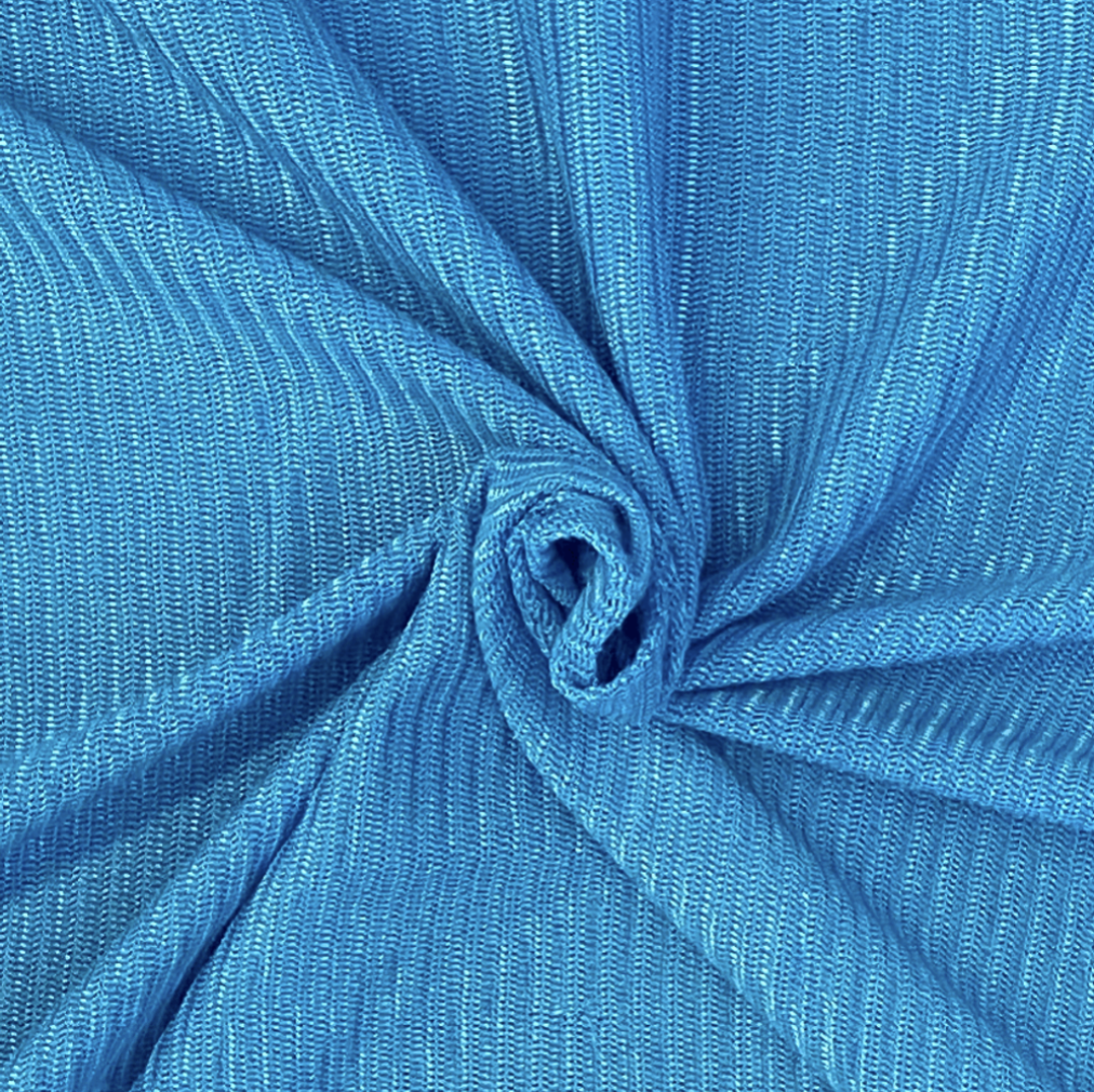 Electric Blue Ribbed Jersey