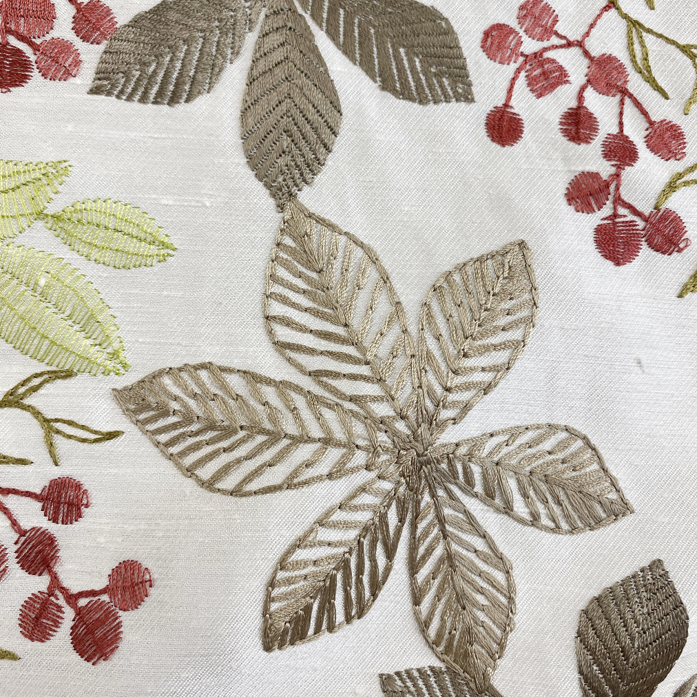 Embroidered Woodland Meadow - 139cm x 320cm