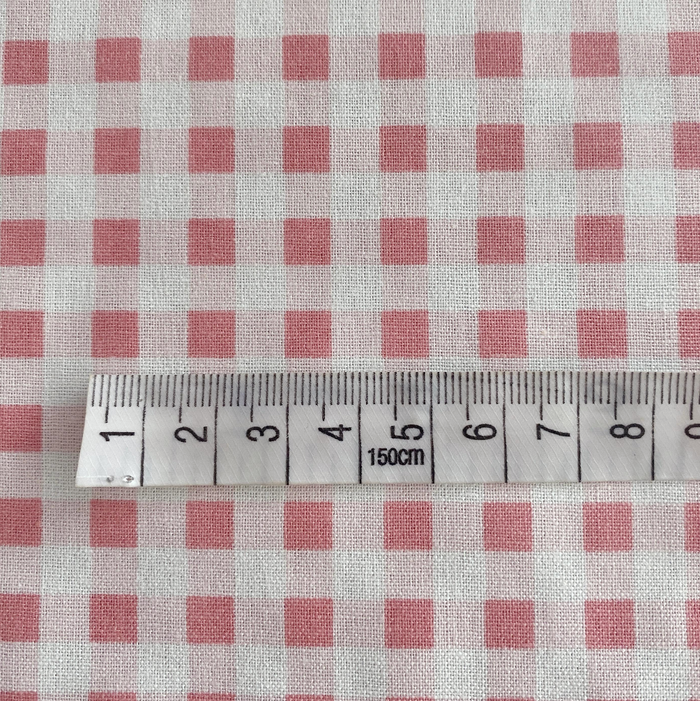 Soft Pink Gingham - 140cm x 100cm