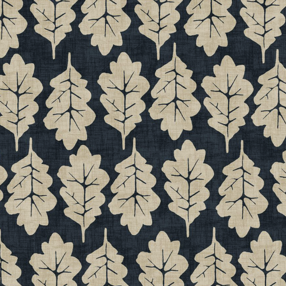 Oak Leaf Midnight - 139cm x 160cm