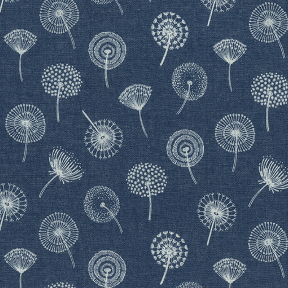 Dandelions -  Chambray Denim