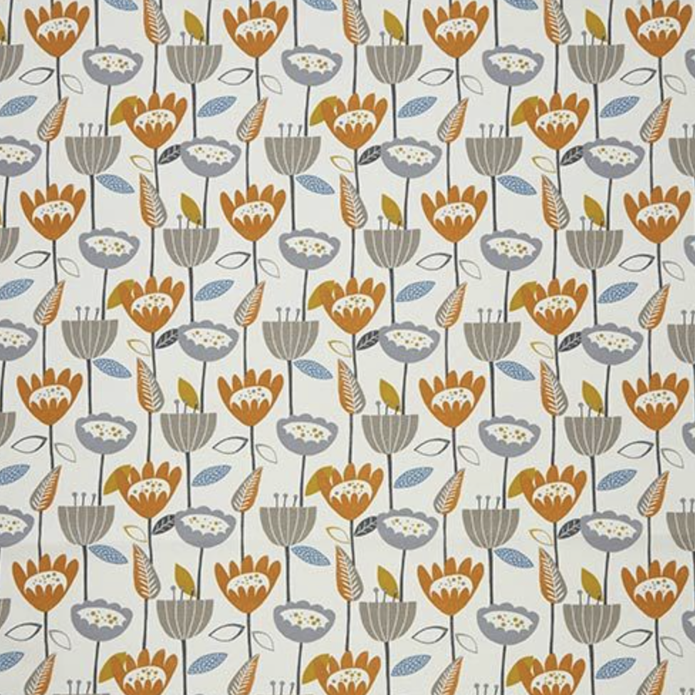 Flower Power - Tangerine - 139cm x 210cm