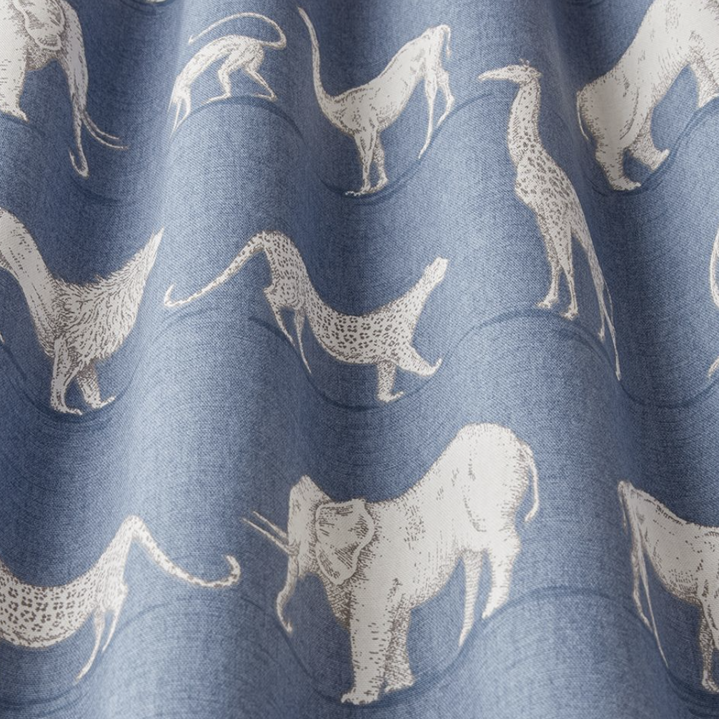 Prairie Animals - Denim - 139cm x 75cm