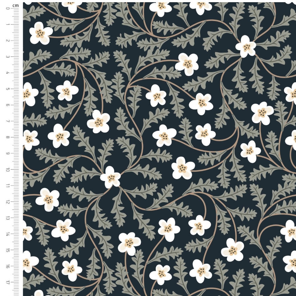 Silent Solace - Threaded Branches - Cotton