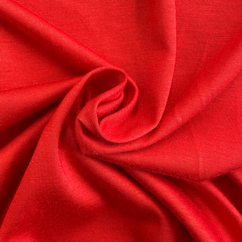 Rapid Red - Stretch Jersey