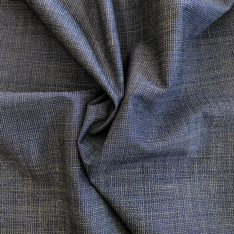 Plain Navy Wool Suiting