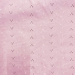 Broderie Anglais 3 Hole Design - Pink