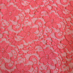 Stretch Lace - Calypso Pink Scalloped