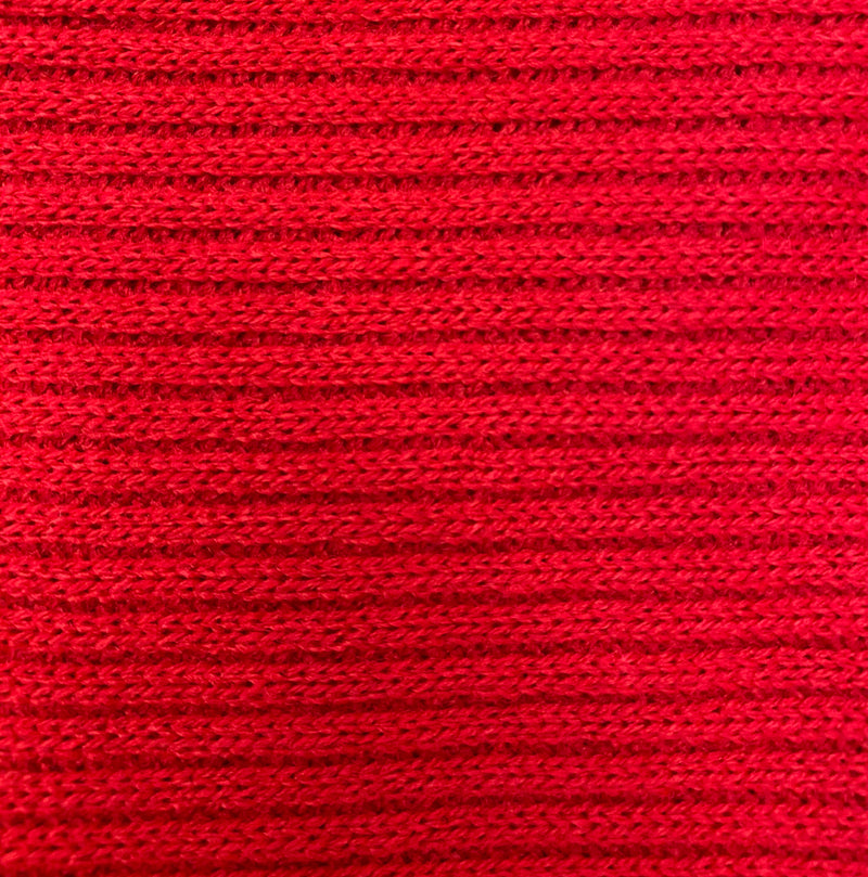 Scarlet Ribbed Jersey