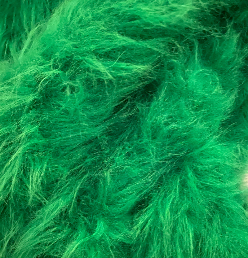 Faux Fur - Grass Green Long