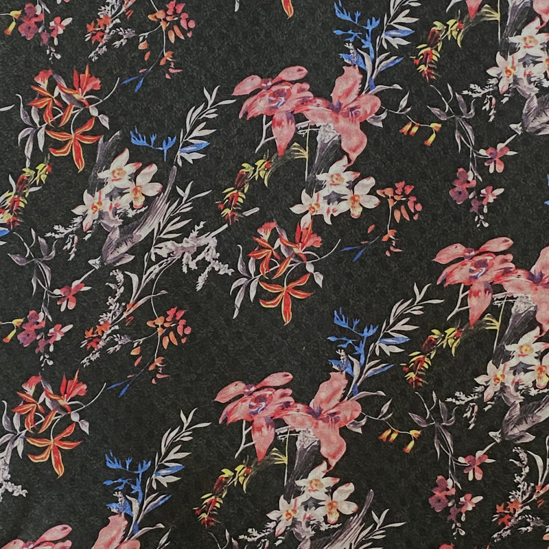 Shelley - Floral Pink and Black