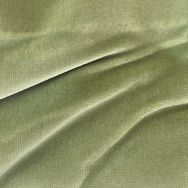 Ready Made Curtains - Velour - Sage Green - single Panel 233cm x 152cm