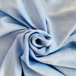 Pale Blue Stretch Velour