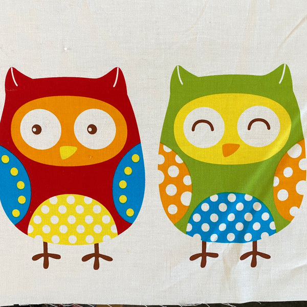 Baby Bibs Novelty Owls Panel